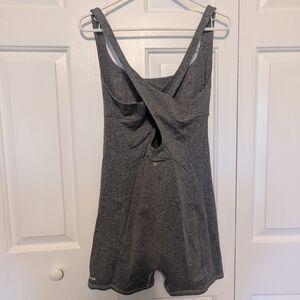 Spiritual Gangster Heather Gray Athletic Romper